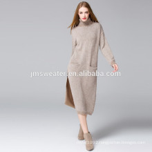 New Winter Autumn Women Long Sweater Dress Turtleneck cotton Sweaters Pullovers Knitted Sweaters